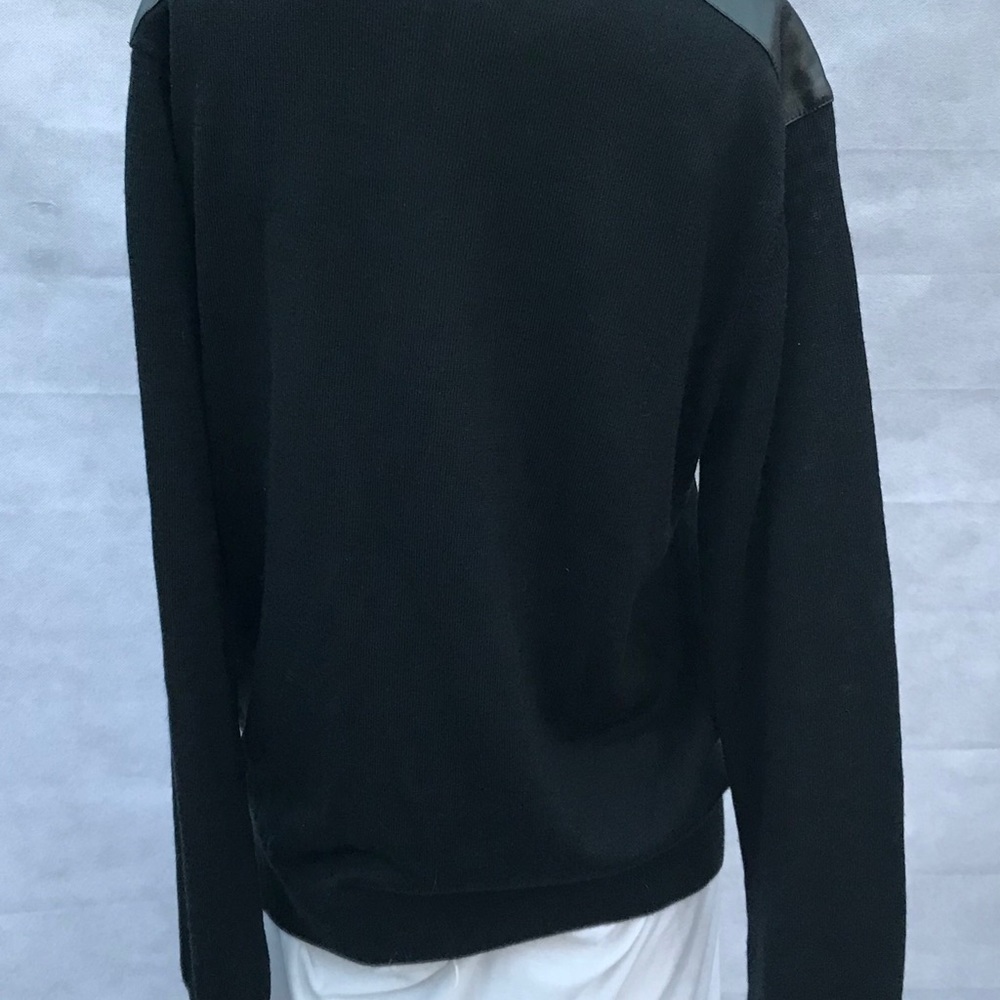 Michael Kors Mens Quarter Black Zip Up Sz L